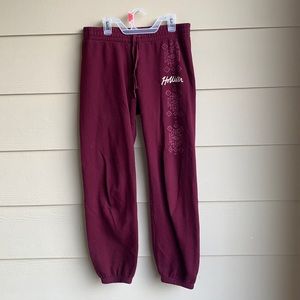 Maroon Hollister Joggers